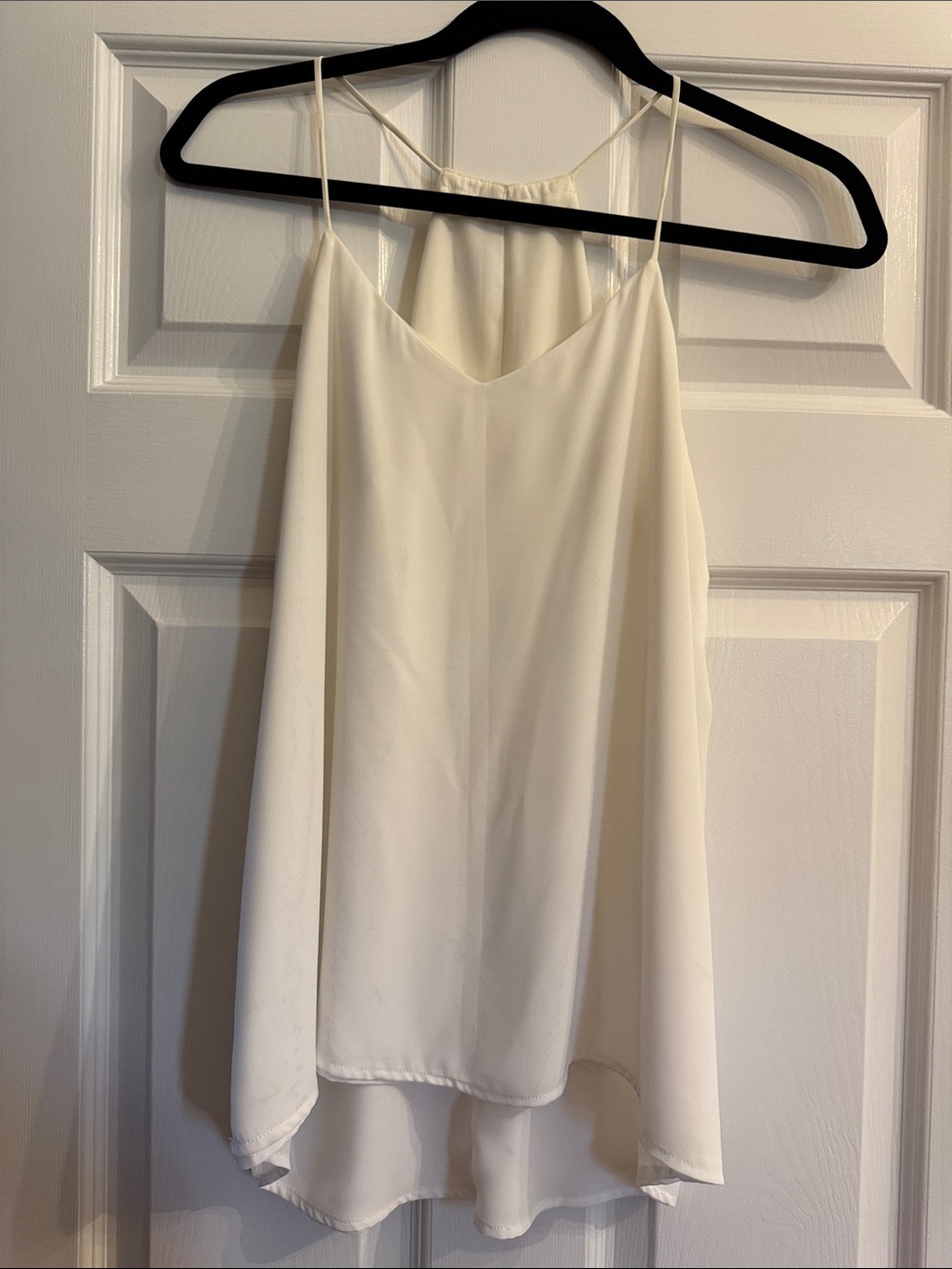 Express Ivory Sleeveless Top